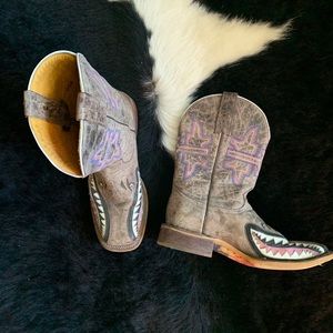 Tin Haul Man Eater Square Toe Boots